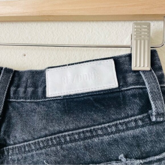RE/DONE SIZE 26 Originals 70s Bootcut high rise jeans in black 2 - Picture 4 of 6